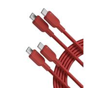 Anker USB C to USB C Cable (2Pack, 10FT),240W Type-C Fast Charging Cord for iPhone 17/16 Series,MacBook Pro 2020,iPad Air 4 and More (Red)