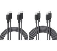 Anker USB C to USB C Cable (4Pack, 10FT+10FT+6FT+6FT),240W Type-C Fast Charging Cord for MacBook Pro, iPhone 17/16/15, iPad Pro, Samsung Galaxy,and More (Black)