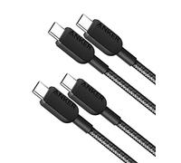 Anker USB C to USB C Charger Cable (3 ft, 2 Pack), 60W USB 2.0 Type C Cable, Fast Charging Power for iPhone 16/15 Series, Galaxy S22, iPad Pro 2021, iPad Mini 6, iPad Air 4, MacBook Pro 2020 and More
