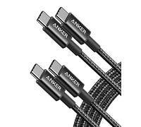 Anker USB C to USB C Charger Cable, New Nylon USB-C to C Cable (6 ft, 2-Pack), 60W (3A) for iPhone 15/15 Pro/15 Plus/15 Pro Max, iPad mini 6/Pro 2021, MacBook Pro 2020, Galaxy S23, Switch