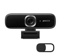 Anker USB Webcam with Microphone for PC, PowerConf C300 Smart Full HD 1080p Webcam, Noise-Cancelling, AI-Powered Framing & Autofocus, Adjustable FoV, HDR, 60 FPS, Low-Light Correction, Zoom Certified