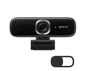 Anker USB Webcam with Microphone for PC, PowerConf C300 Smart Full HD 1080p Webcam, Noise-Cancelling, AI-Powered Framing & Autofocus, Adjustable FoV, HDR, 60 FPS, Low-Light Correction, Zoom Certified