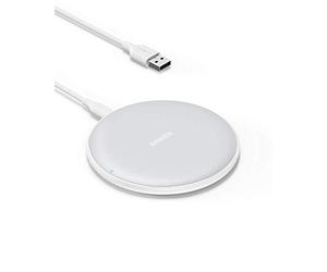 Anker Wireless Charger, PowerWave Pad for Samsung, Qi-Certified 10W Max for iphone 17/16/16 Pro/15 Pro/14/13/12/AirPods charging station (No AC Adapter, Not Compatible with MagSafe Magnetic Charging)