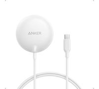 Anker Zolo Magnetic Wireless Charger, Qi2 Certified 15W MagSafe-Compatible Wireless Charging Pad, For iPhone 17/16/15/14 Series, AirPods, and More (Not for Pixel, Adapter Not Included)