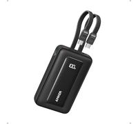 Anker Zolo Power Bank, 10,000mAh 35W Max Fast Portable Charger with Built-in USB-C Cables, USB-C&A, Battery Pack for iPhone 16/15/14 Series, Galaxy, and more