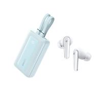 Anker Zolo Power Bank (10K, Built-In USB-C and Lightning Cable) + soundcore Liberty 5 | Noise Cancelling Earbuds, 2x Stronger Voice Reduction Glacier Blue