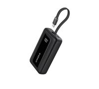 Anker Zolo Power Bank, 20,000mAh 30W High-Speed Portable Charger with Built-In USB-C Cable, 1 USB-C, 1 USB-A, Battery Pack For iPhone 16/16 Plus/16 Pro/16 Pro Max/15 Series, Galaxy, and More