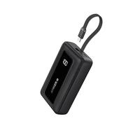 Anker Zolo Power Bank, 20,000mAh 30W High-Speed Portable Charger with Built-In USB-C Cable, 1 USB-C, 1 USB-A, Battery Pack For iPhone 16/16 Plus/16 Pro/16 Pro Max/15 Series, Galaxy, and More