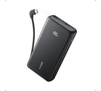 Anker Zolo Power Bank (20K, 22.5W, Built-In USB-C Cable) | Slim Travel Essential Phone Power Bank, For iPhone 16/15 Series, iPad, MacBook Air, Galaxy, and More