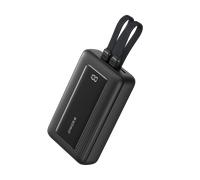 Anker Zolo Power Bank (20K, 45W, Built-In Dual USB-C Cables) Black