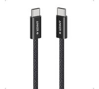 Anker Zolo USB C to USB C Cable, Braided and Dirt-Free Type-C Fast Charging Cable, Slim Connector, for MacBook Pro, iPhone 17/16/15, iPad Pro, Samsung Galaxy,and More (240W) (Black 0.9m)