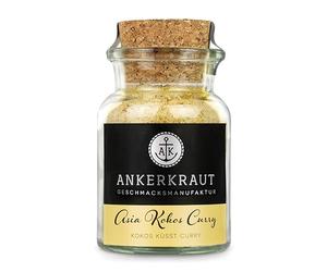 Ankerkraut Asia Kokos Curry 85g in a cork glass for coconut milk, vegetables, meat, easy to bake at home, premium quality in the pan