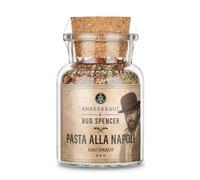 Ankerkraut Pasta alla Napoli, Bud Spencer Edition, Mixture of Seasoning Ingredients for Pasta, with Tomato Chips, Sea Salt, Garlic, Basil, Oregano and Pepper, 95 g in Cork Jar
