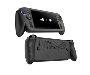Ankersaila Case Compatible with ROG Xbox Ally X,Thickened Soft Silicone Shockproof and Anti-Scratch Protective Cover with with 4 Rocker Caps (Black)