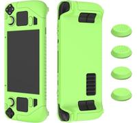 Ankersaila Case Compatible with Steam Deck,Thickened Soft Silicone Shockproof and Anti-Scratch Protective Cover with with 4 Rocker Caps (Luminous)