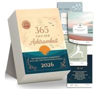 ANKERZEIT Tear-off Calendar 2026 Daily - Daily Tear-off Calendar 2026 for 365 Days Mindfulness and Inspiration - Departure Calendar 2026 Daily Sayings, Exercises and Tips for a Fulfilling & Mindful