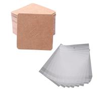 Ankexin Brooches for Women,100Pcs/lot Brooches Display Card Blank Kraft Paper-Tag Jewelry Packaging Card Small Business Sale Hang-Price-Tag Card