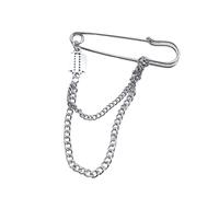 Ankexin Brooches for Women Chic Brooch Heart Shaped Fringe Safety Pin Trend Knife Blade Pin Fashion Sneaker Shoes Coat Jeans Accessory