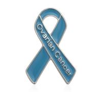 Ankexin Brooches for Women,Ovarian Cancer Awareness Pin Blue Ribbon Brooch Ovarian Cancer for Gifts For Women Badge Sweater Backpack Lady