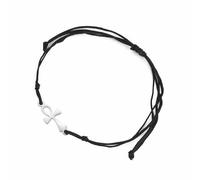 Ankh Cross Bracelet Egyptian Handmade Braided Bead Couple Bracelet Key of Life Adjustable Religious Cross Anklet Ancient Egypt Amulet Jewelry Gift Women Men, adjustable, Stainless Steel, no gemstone