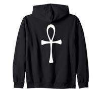 Ankh Cross Gnosis Symbol - Spiritual Gnostic Zip Hoodie