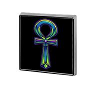 Ankh Egyptian Symbol Ancient Egypt Square Badge Cute Brooch Pins Button Badges for Backpack Jackets Hats Decor