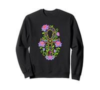 Ankh Eye Horus Lotus Spiritual Sweatshirt