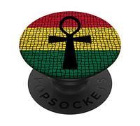 Ankh Life Kemet Egypt Pan Afrikan Art Flag Egyptian African PopSockets Swappable PopGrip