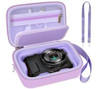 ANKHOH Camera Case for Canon PowerShot G7 X Mark II/G7X Mark III Point and Shoot 4K Vlogging Camera Case with SD Card Divider, Purple, 15.24 x 10.92 x 6.86 cm, Protection