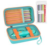 ANKHOH Case Compatible with 3Doodler Start+ Essentials for 3D Set, Storage Organizer Holder for Printing Filament Refill and USB Charger (Box Only) (Green+72Pcs Pen Refills Packs)