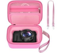 ANKHOH Case for Canon PowerShot G7 X Mark II/ G7X Mark III Point And Shoot 4K Vlogging Camera, With DIvider fits SD Cards., pink, Protective