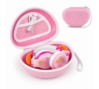 ANKHOH Case for eKids, for Beats Studio Pro, Solo3, Studio3, Solo2 Wireless Bluetooth Portable Headphones, Kids and Toddler Headband Storage Holder Bag Pouch (Box Only) (LightPink)