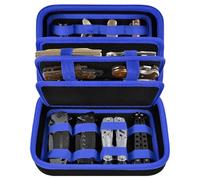 ANKHOH Knife Display Case, 24+ Folding Knife Collection Storage Organizer Holder, Small Knives Protector Box for Tactical/Hunting/Edc/Survival (Blue)