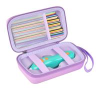 ANKHOH Organizer Case for 3Doodler Start+ Essentials 3D Pen for Kids, EVA Shell/Wrist Strap, Drop-Proof Water-Resistant, Stores for 3d Pen Filament USB for Travel/Home/School (Light Purple, Case Only)