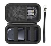 ANKHOH Travel Case for Anker Prime 3-in-1 Wireless Charging Station Black | EVA Carrying Bag with Compartments for Foldable MagSafe Qi2 Charger & Cables,Case Only