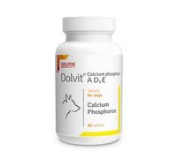 AnkhPets Dolvit Calcium Phosphate A D3 E 90 Tablets Calcium Puppy Adult Pregnant Nursing Dogs