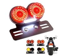 Anki HappiGo Upgrade 90LEDs Motorcycle Tail Light with Brake & Turn Signal, Integrated Motorcycle Brake Stop Lamp for Night Mountain for Harly Motorbike Street Bike Cruiser Chopper (Black)