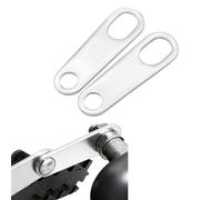 ANKIA 2PCS Motorcycle Indicator Turn Signal Light Lamp Relocater Holder Shock Brackets for Harley Motorbike Bobber Old School Cafe Racer (Silver)