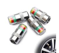 ANKIA 4Pcs 2.2Bar 32PSI Car Tyre Pressure Monitor Valve Stem Caps Sensor Indicator 3 Color Eye Alert