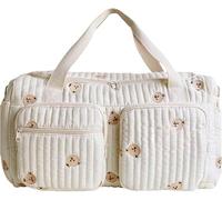 ANKICK Cute Diaper Bag Tote Quilted Duffle Bag Large Diaper Bag Soft Mommy Hospital Maternity Bag Nappy Storage