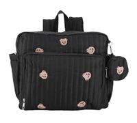 ANKICK Diaper Changing Backpacks Diaper Bag Tote Medium Maternity Travel Bag with Changing Pad Cute Teddy Bear Hospital Bag, Black, M, Cute