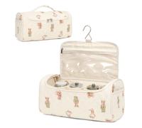 ANKICK Travel Case Compatible with Dyson Airwrap Complete Styler and Attachments, Coquette Portable Hair Dryer Bag Organizer, Beige B, 12.6 x 6.5 x 6.5 inches, Aesthetic