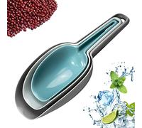 Ankier Plastic Ice Scoop,3 Pcs Food Scoops Set,Multifunction Food-Grade Scoop for Kitchen Bar Popcorn Flour Candy Coffee Beans Sweet Feed Pet Dog Scooper Shovel Storage Container Scoops, (001)