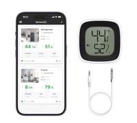 Ankilo Bluetooth Thermometer, Fridge Thermometer Alarm with Smart Thermometer, Temperature Monitor Sensor for Refrigerator Fishbowl Tub, 164 Ft Range with APP Control