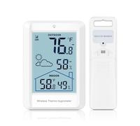 Ankilo Indoor Outdoor Thermometer Wireless Weather Stations, Accurate Digital Hygrometer Temperature Humidity Meter,328ft/100m Range,Inside Outside Thermometer for Home Patio