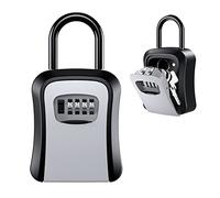 Ankilo Key Lock Box Wall Mounted, Lock Box for House Key, 4 Digit Combination Lockbox for Keys with Resettable Code, Lockbox for Key Storage Outdoor Realtors