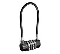 Ankilo Newest 4 Digit Combination Padlock, 3.54 inch Outdoor Waterproof Resettable Padlock for School, Employee, Gym & Sports Locker, Gate, Case, Toolbox, Fence - Black
