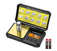 Ankilo Scales 0.01g, Mini Digital Pocket Scale with Cal Weight, High-Precision Portable Travel Food Scale, Multifunctional Kitchen Scale, Tare Digital Scale, Batteries Included