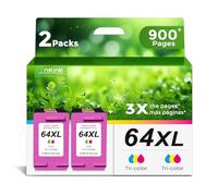 Ankink Higher Yield 64XL Color Combo Replacement for HP 64 XL Ink Cartridge HP64 HP64XL | Envy Photo 7855 7155 6255 7164 7830 7858 7800 6230 7120 Tango Ink X Printer (Tricolor 2 Pack )