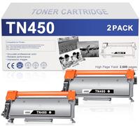 ANKINK TN450 TN420 High Yield Toner Cartridge Replacement for Brother TN-450 420 for HL-2270DW 2280DW 2230 2270DW 2280DW MFC-7360N 7460DN 7860DW DCP-7065DN Intellifax 2840 2940 Laser Printer,2 Black